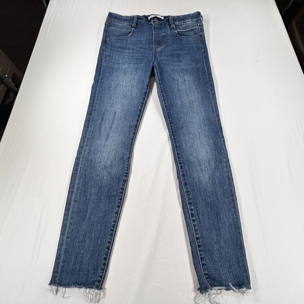 Liverpool Los Angeles Women's Pull-On Ankle Skinny Jeans Blue Sz 8/29 Flaw